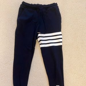 Thom Browne Women Navy Sweatpants Size 0